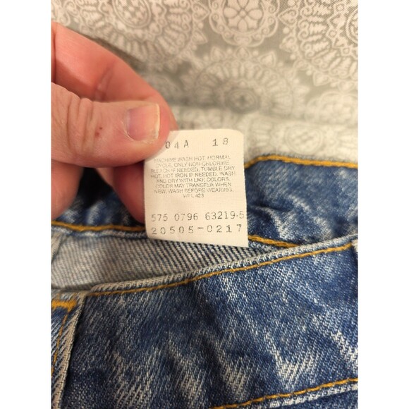 Levi's 550 Relaxed Fit Straight Leg Jeans Men's Blue Denim Pants 34x30 READ - Picture 5 of 13